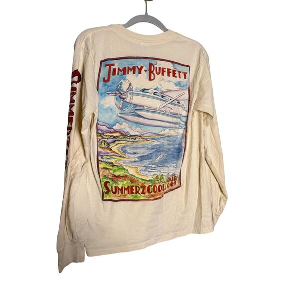 Jimmy Buffet Summerzcool Tour 2009 front and back graphic tshirt - Picture 1 of 7